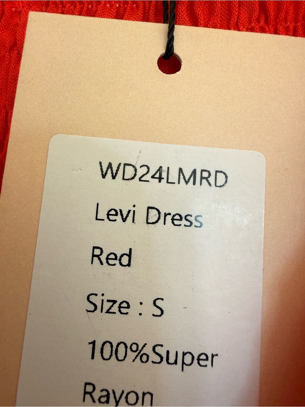 Red Maxi Dress with Flutter Sleeves - Picture 4 of 4